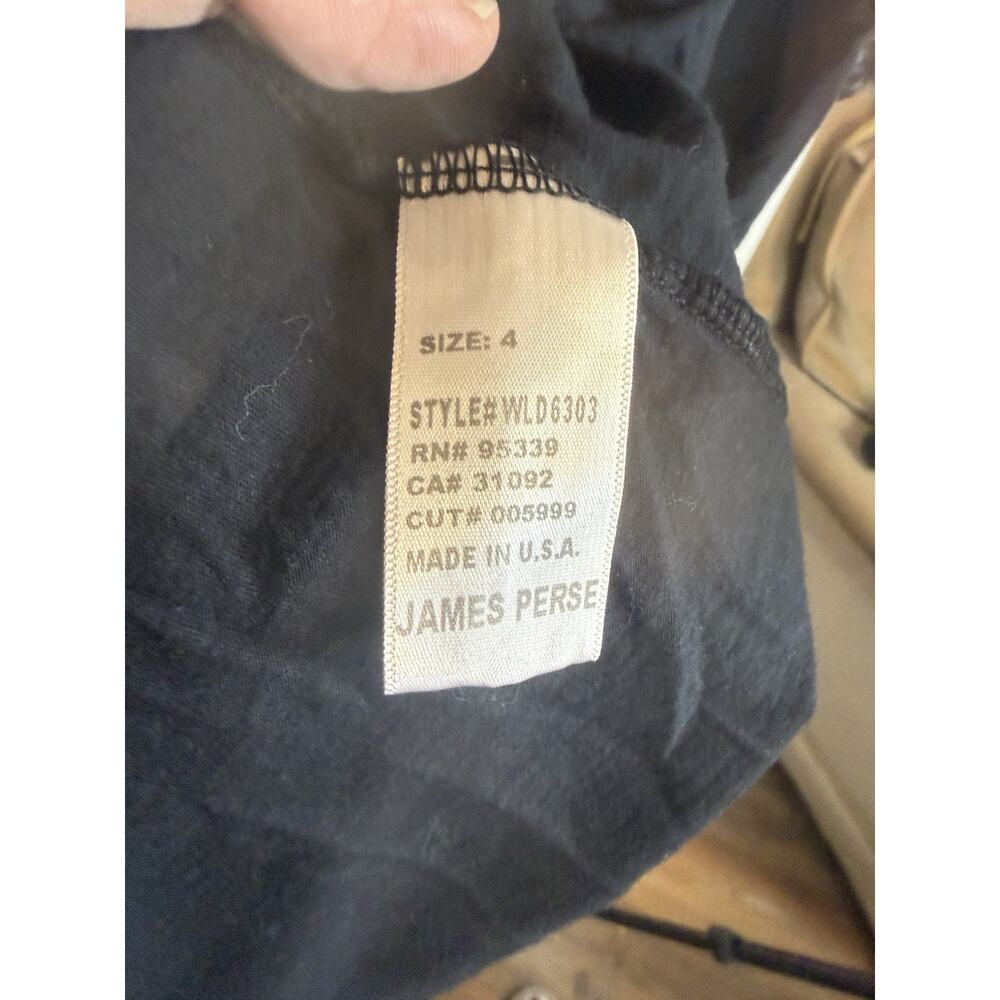 James Perse Black Maxi Dress Size 4 Spaghetti Strap Empire Waist - Picture 7 of 7